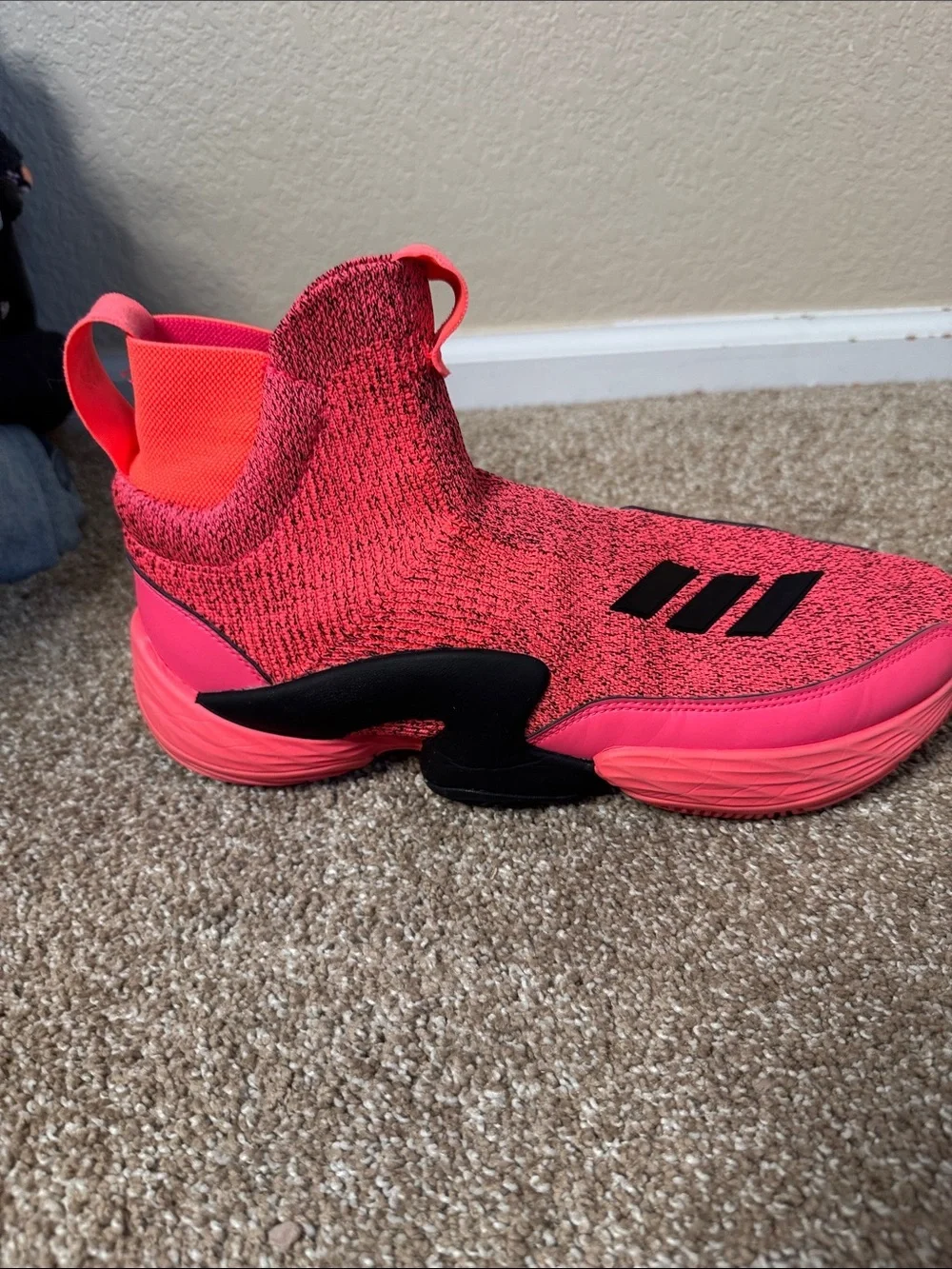 Adidas N3XT L3V3L 2020 FW9246 sneakers Coral/Pink Slip-ON sock style SZ 10.5
